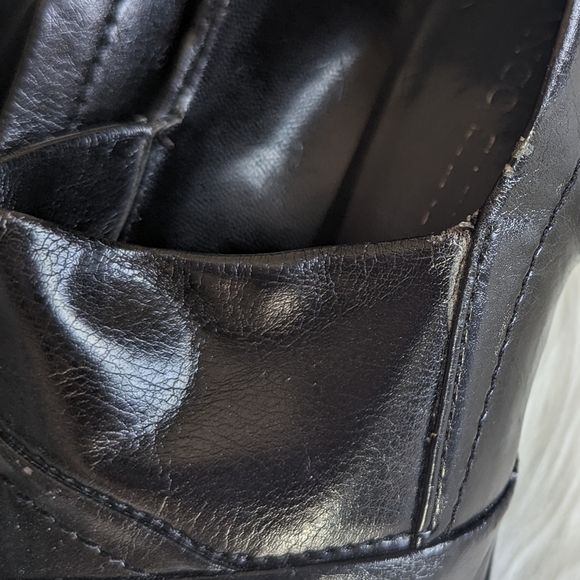 Franco Sarto Square Toe Black Pumps Size 8.5 M - Picture 11 of 14